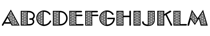 Japanese Pattern Font UPPERCASE