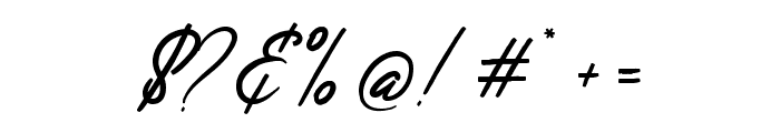 Jasmine Italic Script Font OTHER CHARS