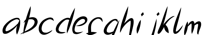 Jasper Kusack Italic Font LOWERCASE