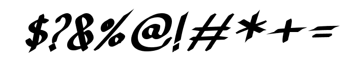 Jatmika Bold Italic Font OTHER CHARS