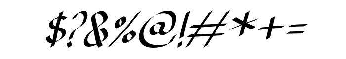 Jatmika-Italic Font OTHER CHARS