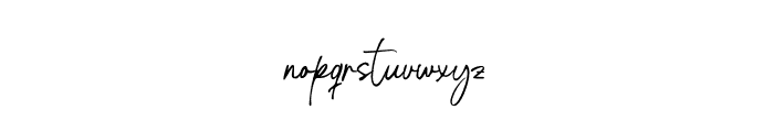 Jatmiko Signature Font LOWERCASE