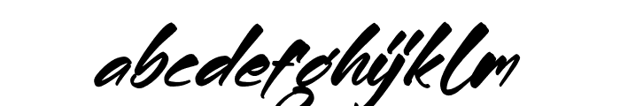 Jeenokyon Italic Font LOWERCASE
