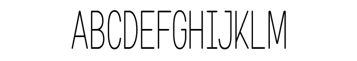 Jejushi Rounded Thin Font UPPERCASE
