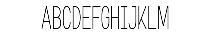 Jejushi Thin Font UPPERCASE