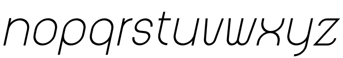 Jekulo Light Italic Font LOWERCASE