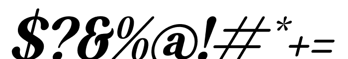Jelibra Italic Font OTHER CHARS