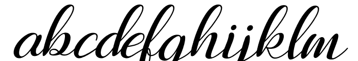 Jelitha Italic Font LOWERCASE