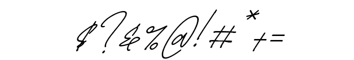 Jelitta Signature Italic Font OTHER CHARS