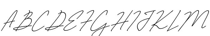 Jelitta Signature Italic Font UPPERCASE