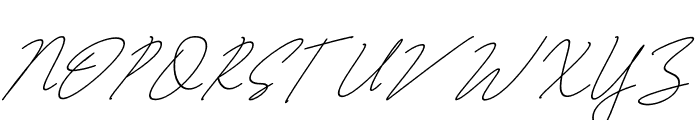 Jelitta Signature Italic Font UPPERCASE