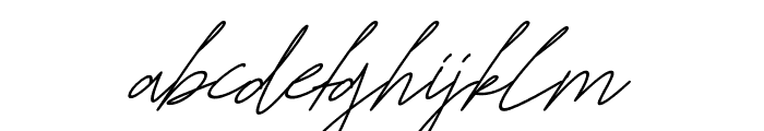 Jelitta Signature Italic Font LOWERCASE