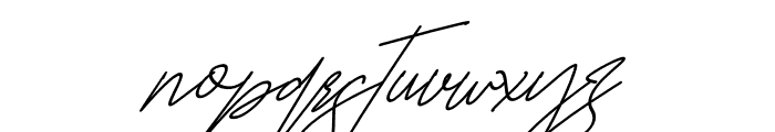Jelitta Signature Italic Font LOWERCASE