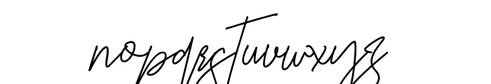 Jelitta Signature Regular Font LOWERCASE