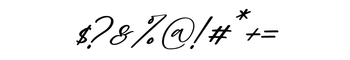 Jelliyta Italic Font OTHER CHARS