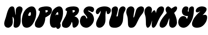 JellyPop Slanted Font UPPERCASE