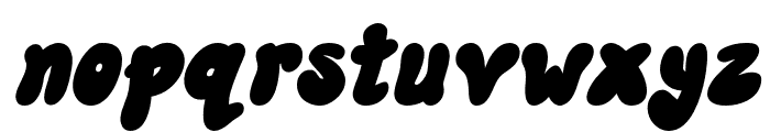 JellyPop Slanted Font LOWERCASE