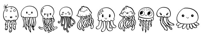 Jellyfish Doodles Font OTHER CHARS