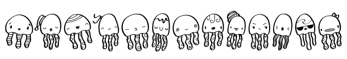 Jellyfish Doodles Font LOWERCASE