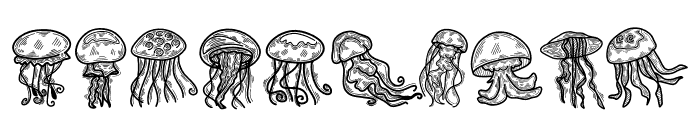 Jellyfish doodle Font OTHER CHARS