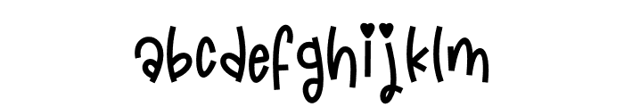 Jellyshake Font LOWERCASE
