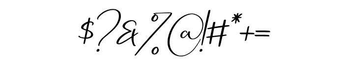 Jelystta Italic Font OTHER CHARS