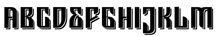 JemahokShadow-Regular Font LOWERCASE