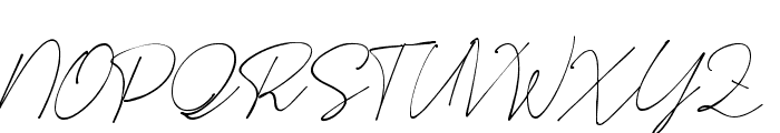 Jembarrati Signature Regular Font UPPERCASE