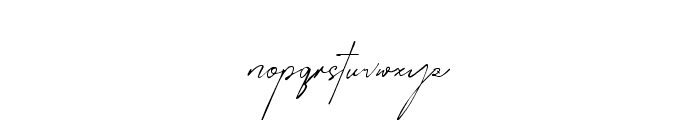 Jembarrati Signature Regular Font LOWERCASE