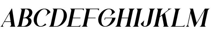 Jeniute Italic Font UPPERCASE