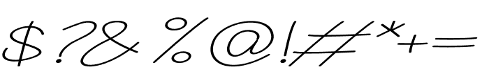 Jenorex Friday Handwritten Font OTHER CHARS