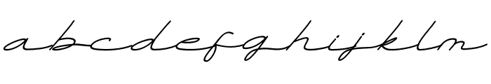 Jenorex Friday Handwritten Font LOWERCASE