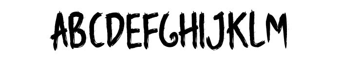 Jenoshark Feiya Display Grunge Font UPPERCASE