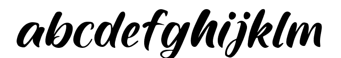 Jenthina Regular Font LOWERCASE