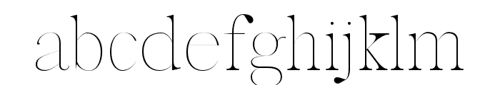 Jerin-Thin Font LOWERCASE