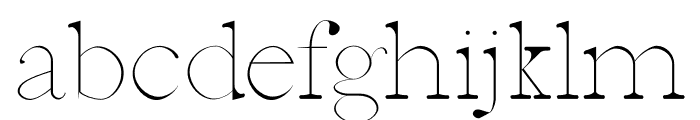 Jerricca Thin Font LOWERCASE