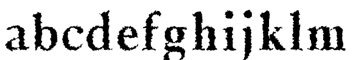Jerrick-BoldDistorted Font LOWERCASE