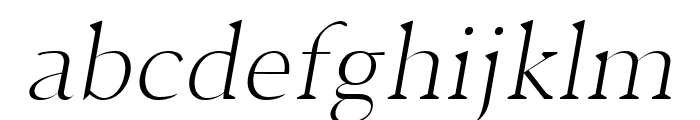 Jerrick Light Italic Font LOWERCASE