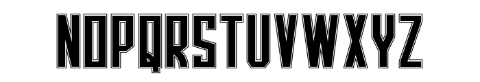 Jersey Team Outline Font LOWERCASE