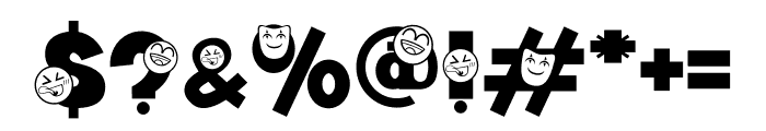 Jester Jumble Mask Font OTHER CHARS