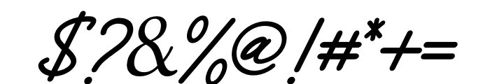 Jhackyson Signature Italic Font OTHER CHARS