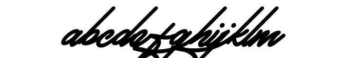 Jhackyson Signature Italic Font LOWERCASE
