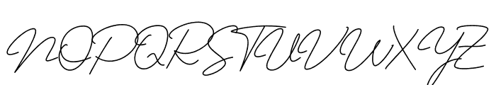 Jhenyta Siganture Font UPPERCASE