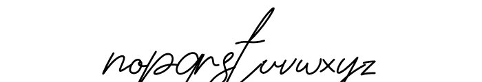 Jhenyta Siganture Font LOWERCASE