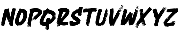 Jhino Slant Font LOWERCASE