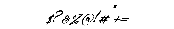 Jhoey Washington Italic Font OTHER CHARS