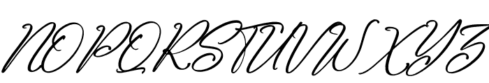 Jhoey Washington Italic Font UPPERCASE