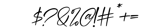 Jhollie Elisha Italic Font OTHER CHARS