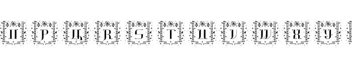 Jianshi Chinese Monogram Font UPPERCASE