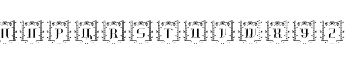 Jianshi Chinese Monogram Font LOWERCASE